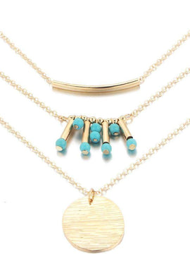 Turquoise Multilayer Necklace